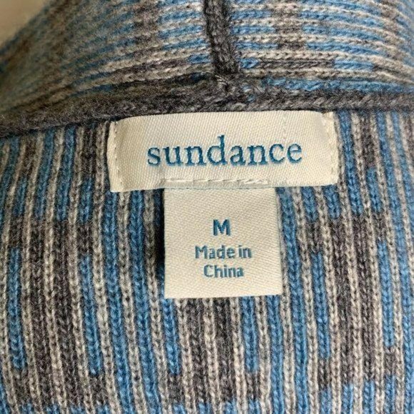 SUNDANCE Lambswool Cashmere Crop Sleeve Cardigan - Picture 11 of 12